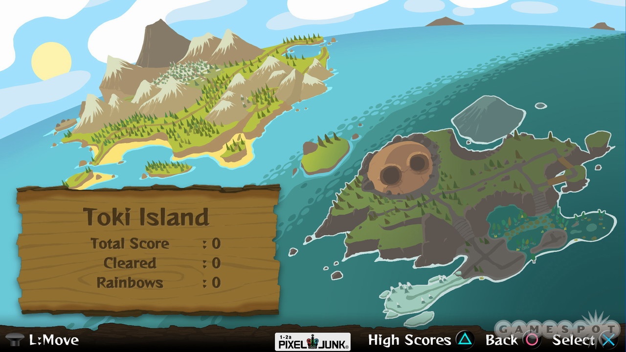 The gameplay on Toki Island promises some refinements over its neighboring landmass .