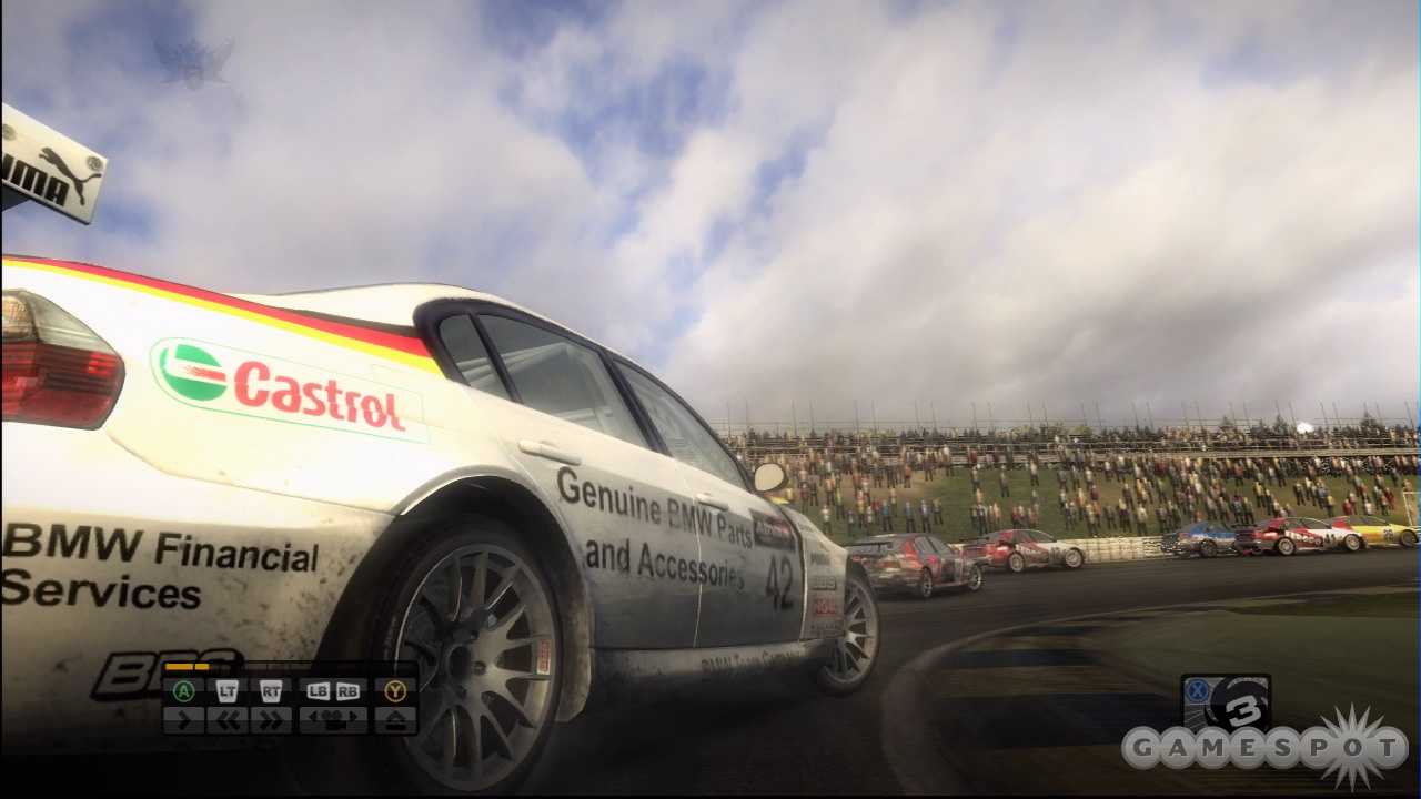In Grid, you aren't racing to keep your car pretty, you're racing to win.