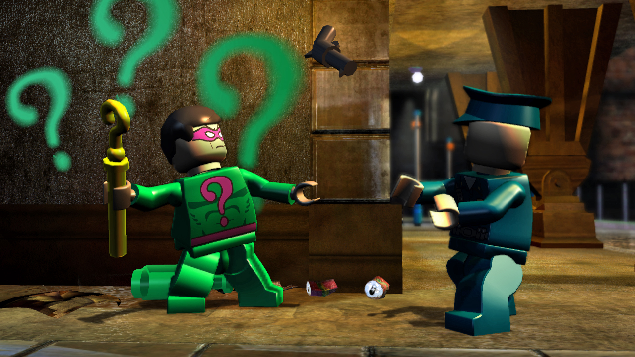The Riddler is just one of a cast of bad guys including The Joker, Penguin and Harley Quinn.