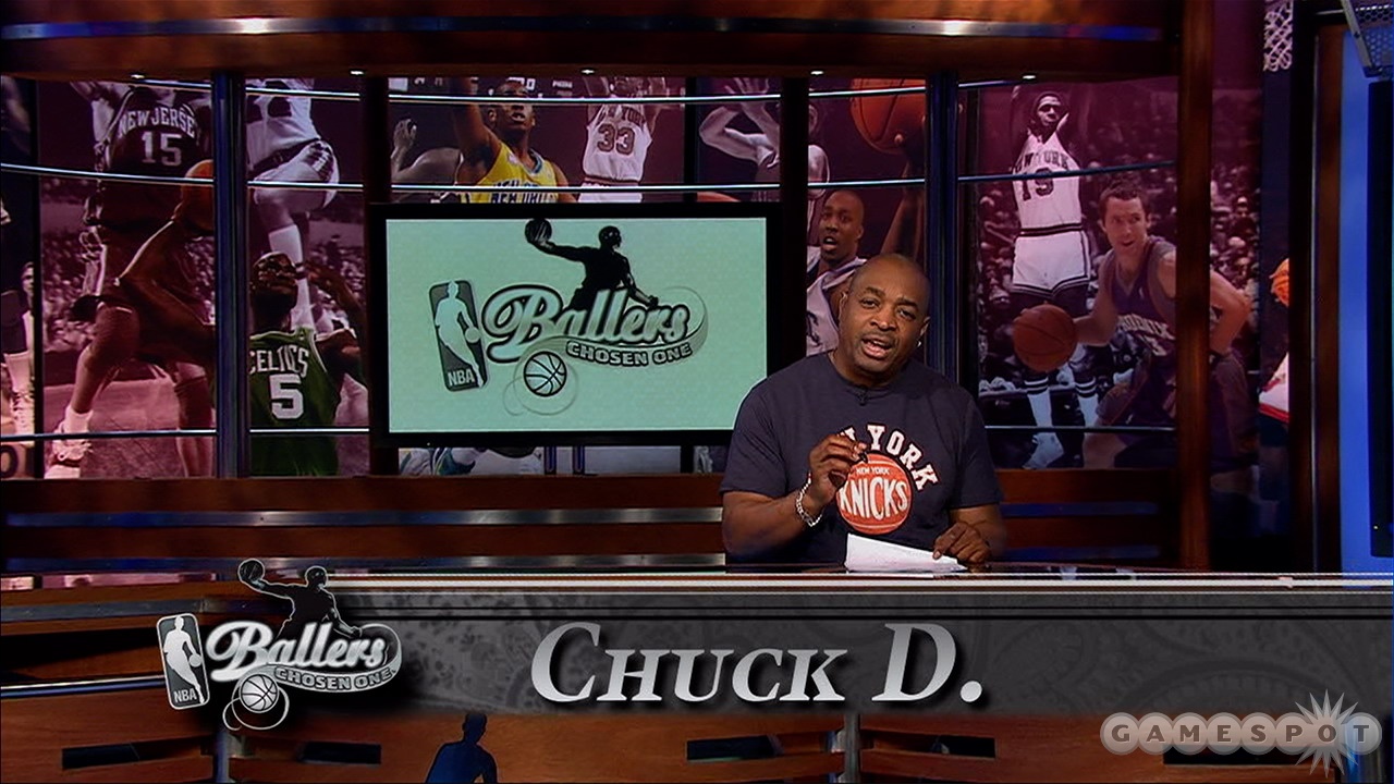 Chuck D does a solid job as both host and play-by-play announcer.