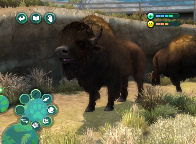 Go on. Pet the nice little bison.