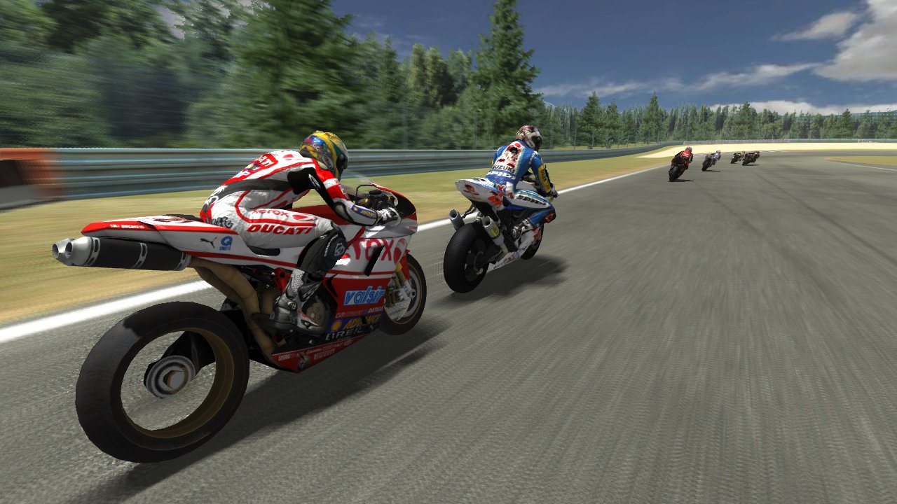 Go head-to-head with SBK champions including Troy Bayliss and Max Biaggi.