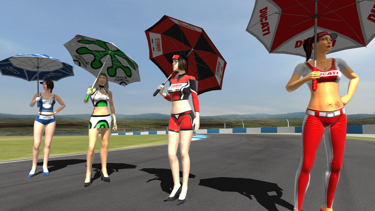What motorsport race would be complete without a few grid girls?