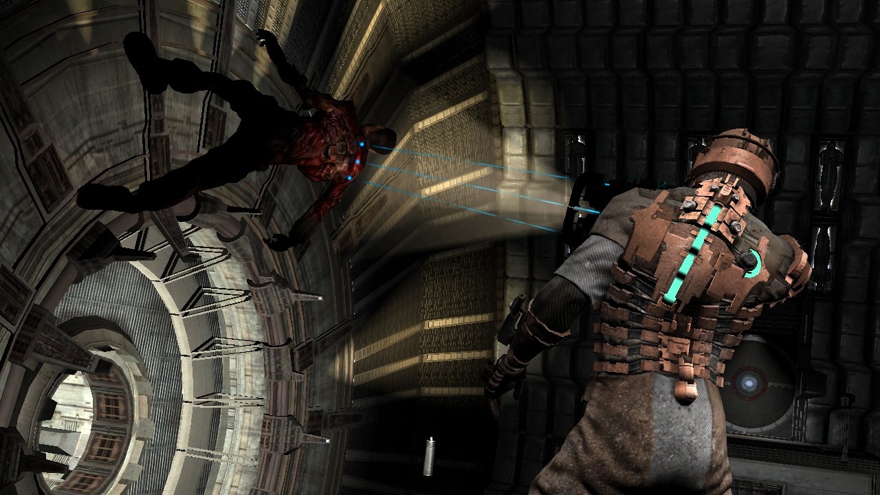 Dead Space uses lighting to deliver many of its scary moments.