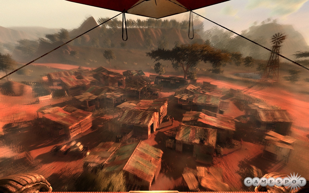 Hang gliding into a village and laying waste to the bad guys. Welcome to Far Cry 2.