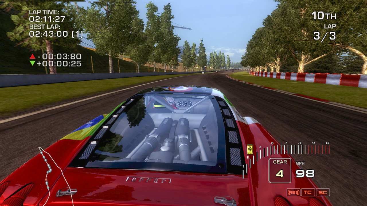 Vehicle models look quite good in Ferrari Challenge.