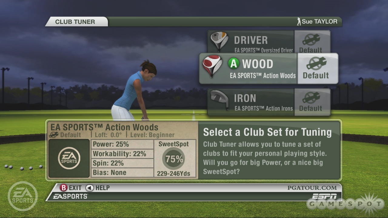 Don't like the way your club feels? Change it up with the new club tuning feature.