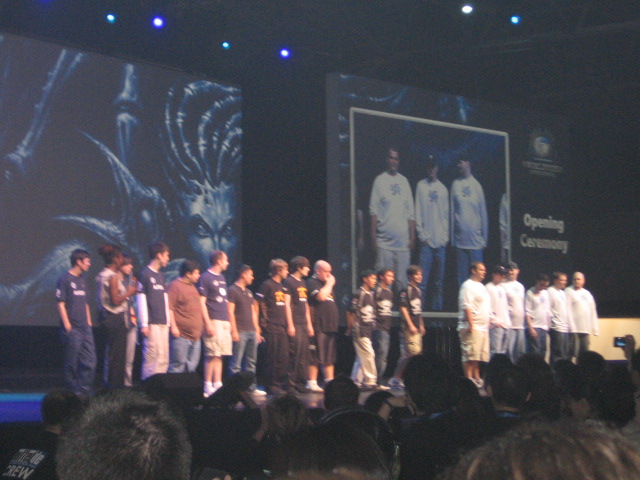 The first of the WOW arena teams take the stage.