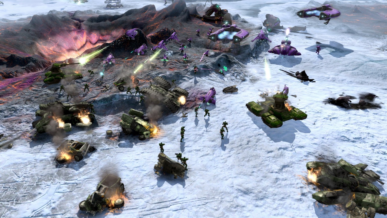 While the focus isn't on resources, bases will churn out some powerful units for you to command.