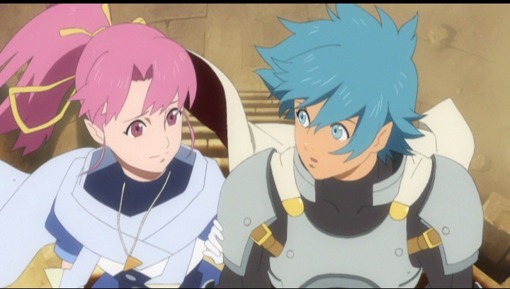 Animated cutscenes help tell the story of Star Ocean.