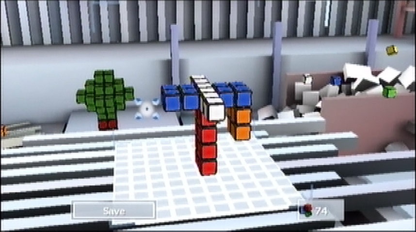 Cubies can also be used as building blocks.