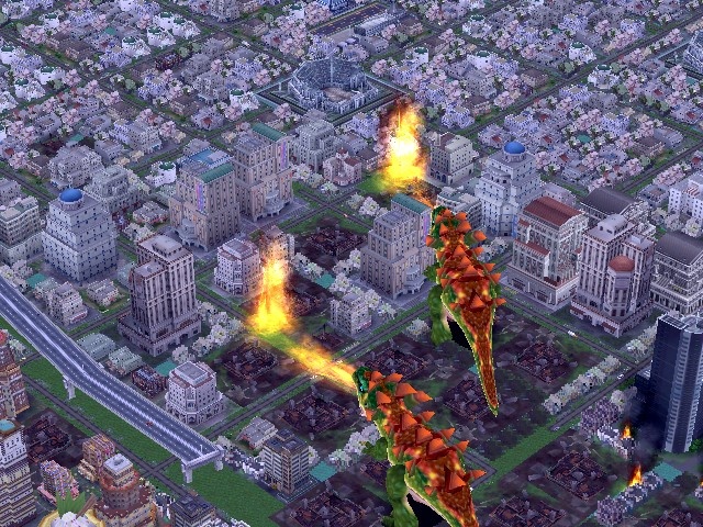 It's not exactly a useful feature, but destroying your city by way of giant fire-breathing lizards is fun.