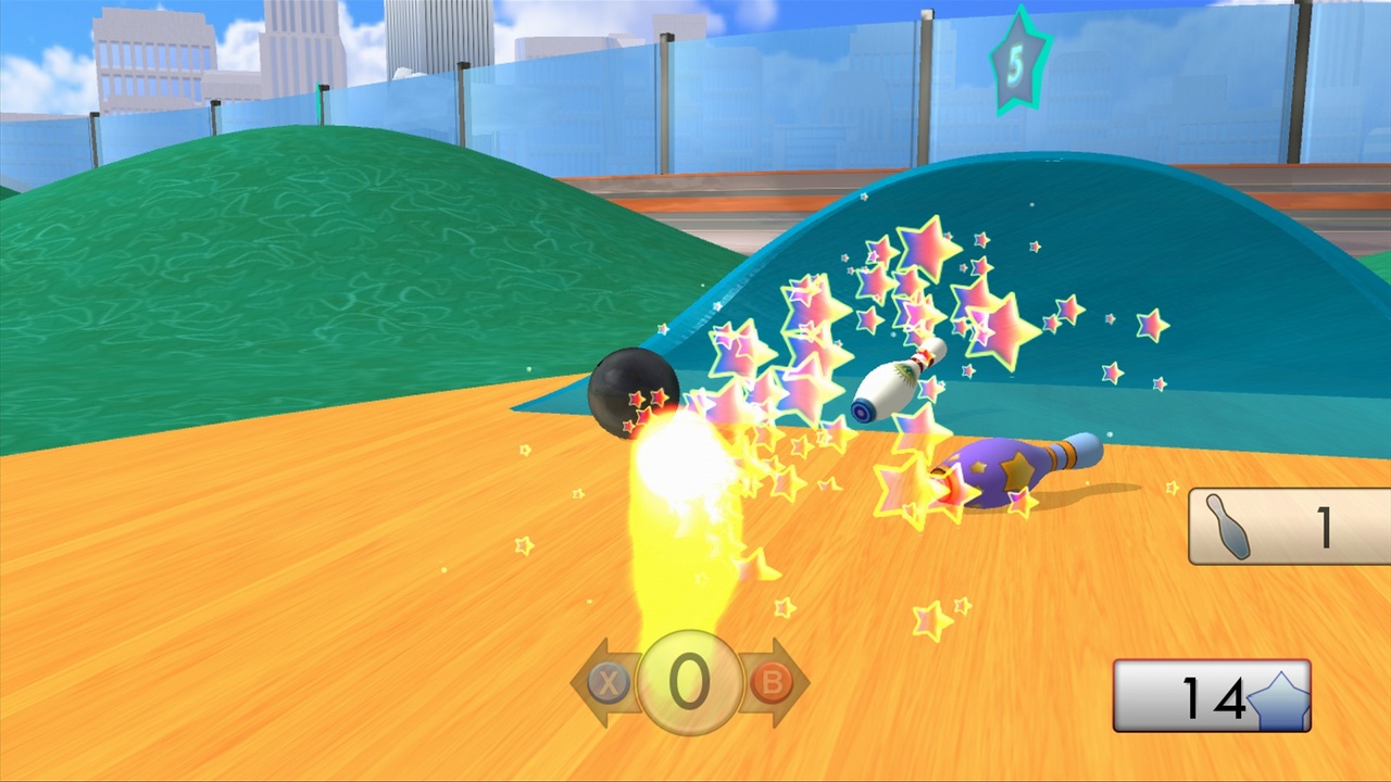 Rockets fire from all sides of the balls in RocketBowl, allowing you to pull off some interesting moves.