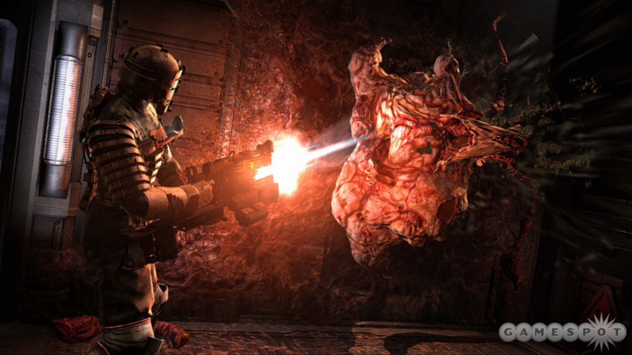Dead Space has impressive graphics. All the better to show off gory scenes like this.