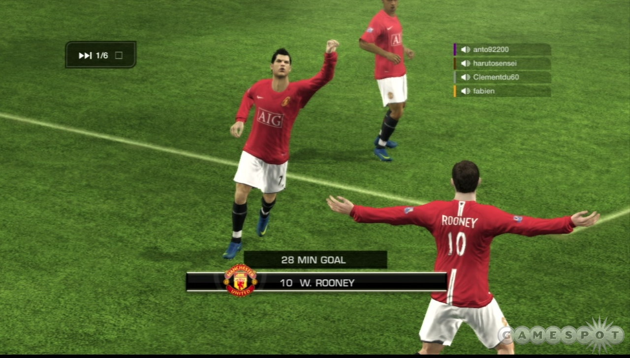 You can activate special celebrations by pressing certain buttons after you score a goal.
