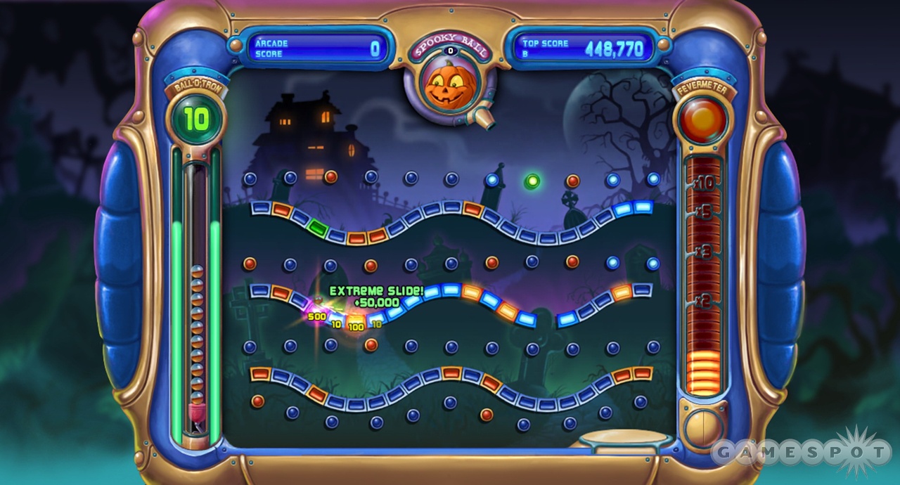 Play through various themed levels and enlist the help of a Peggle master.