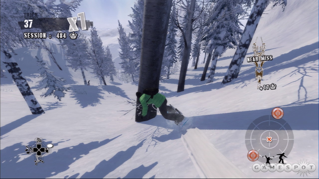 Crashing into trees is no problem--you'll bounce right off.