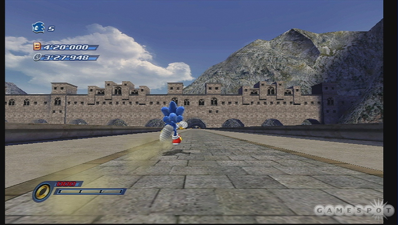 Sonic is just running away from his problems again.