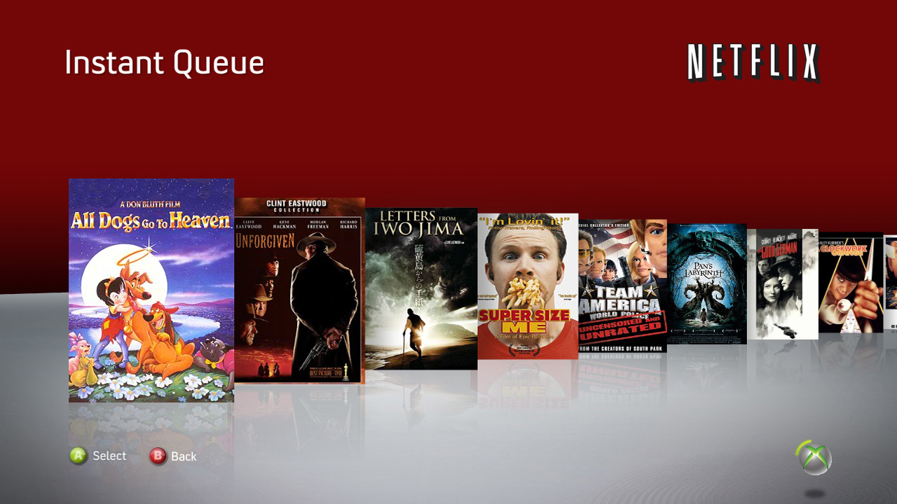Stream movies from your Netflix account on your Xbox 360.