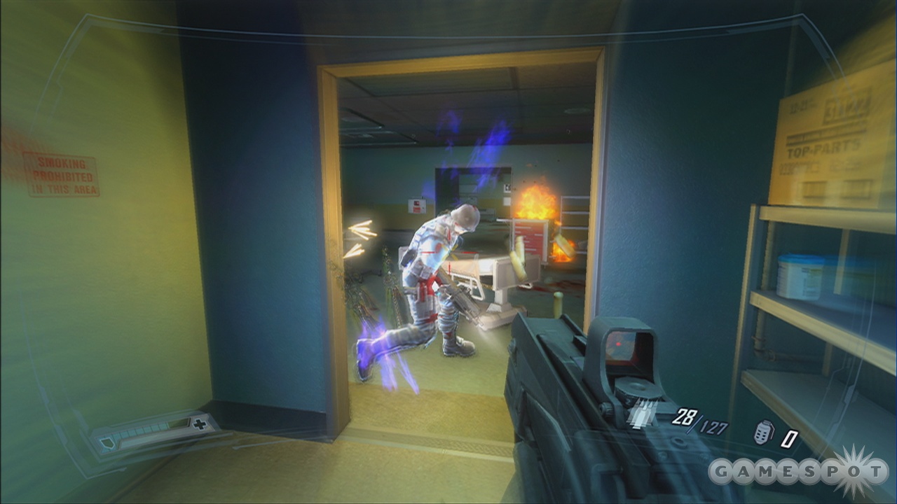 There's no escape from the wrath of the assault rifle in reflex time.