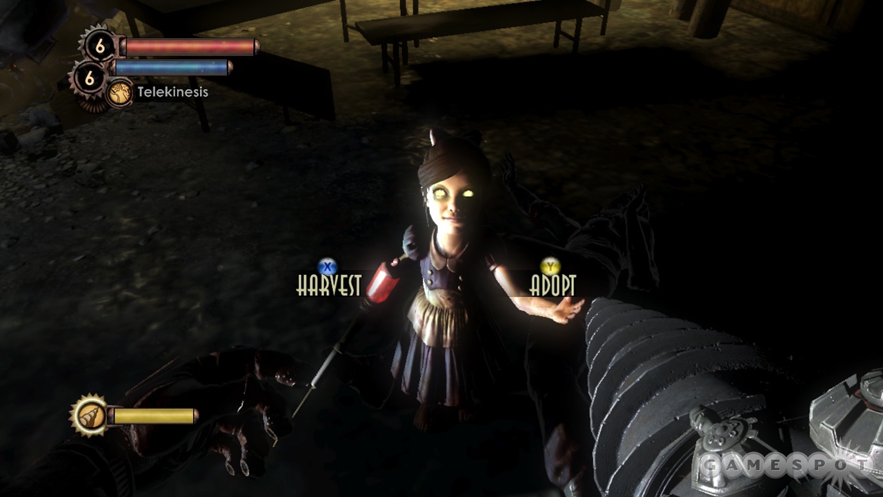 Little sisters also return in BioShock 2. Who can resist those glowing, yellow eyes?