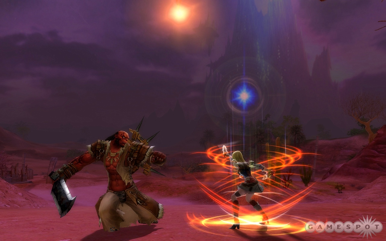 Aion will let you do battle with demonic foes, or just fly away from them.