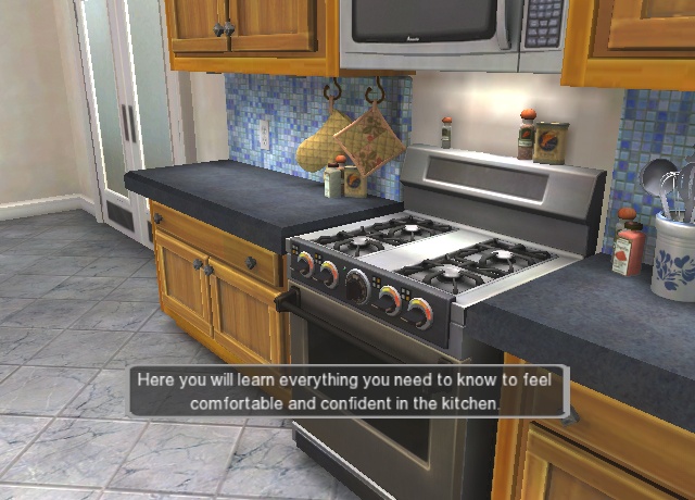 Practice your cooking skills in a fully stocked virtual kitchen.