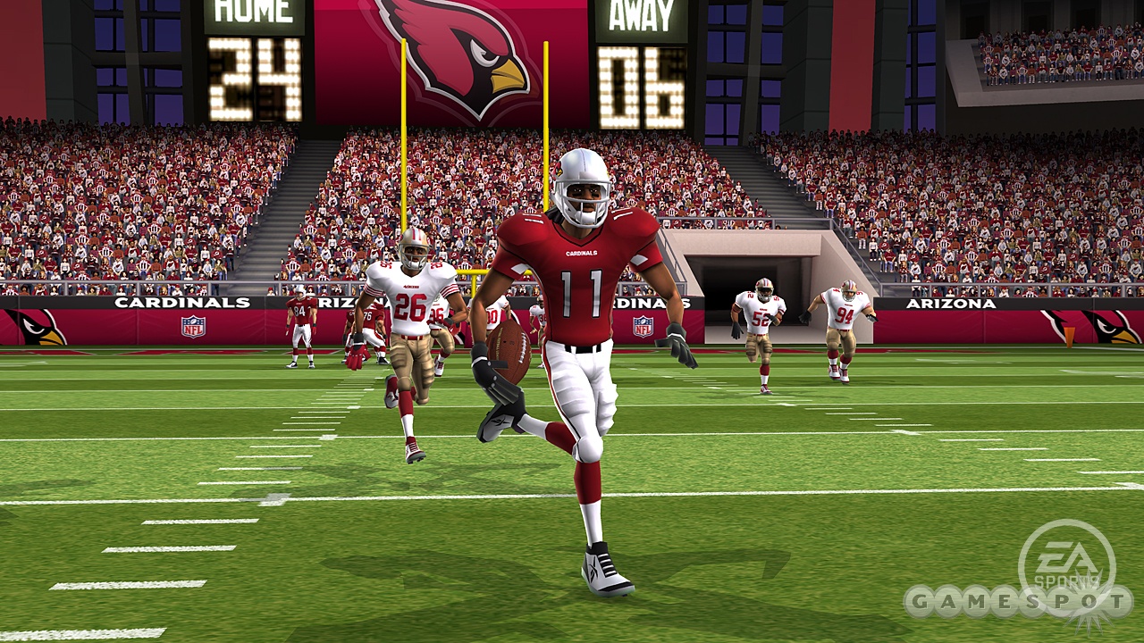 The graphics overhaul is probably the biggest difference from previous versions of Madden on the Wii.