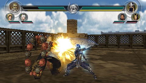 Versus mode will let you pick three warriors and take on a friend over a Wi-Fi connection.