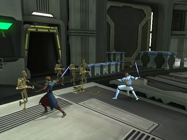 Nunchuk-and-remote controls make it easier to slash things up Obi-Wan style, although there are still a lot of problems.