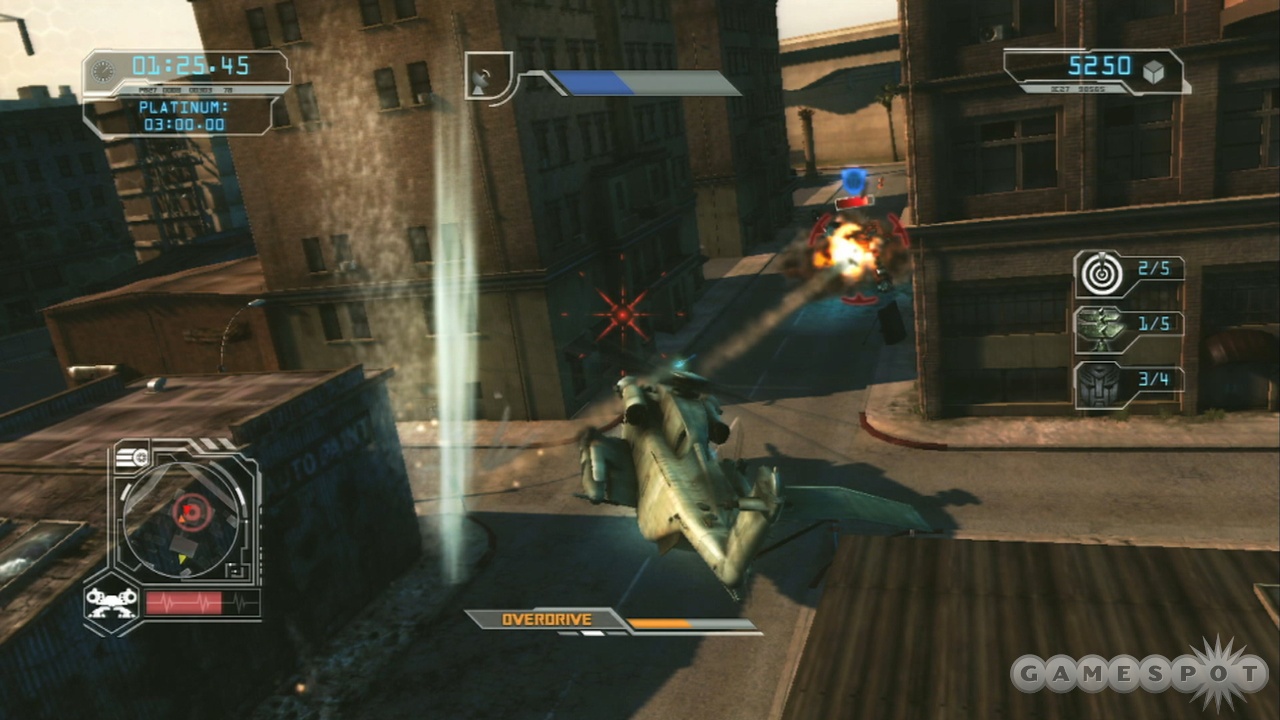 Homing missiles make Grindor's helicopter form particularly potent.