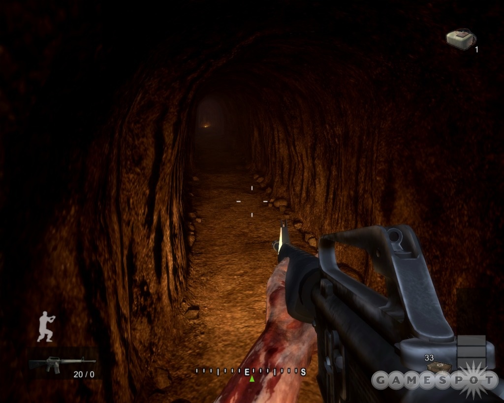 Exploring the tunnels is every bit as exciting as this screenshot suggests.