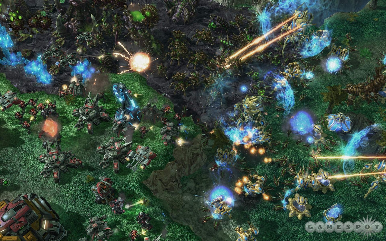 For units like the Protoss colossus, cliffs are no obstacle.