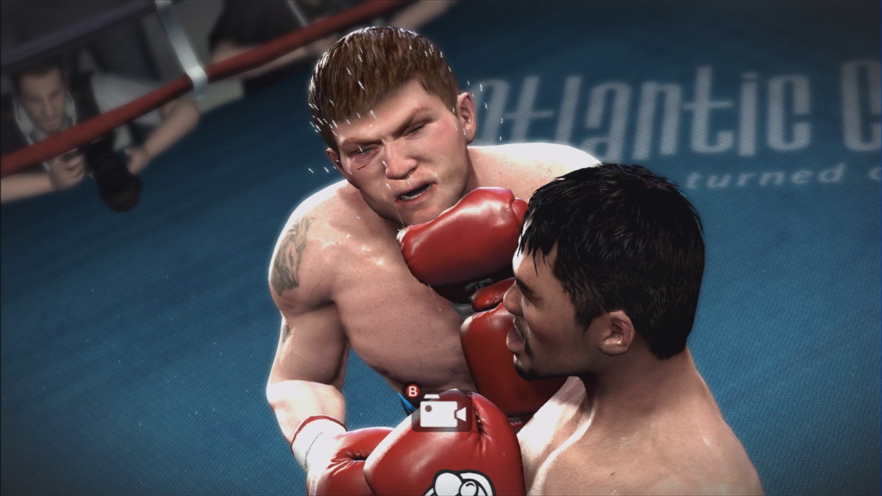 Using only his chin, Ricky Hatton decimates Manny Pacquiao's glove.