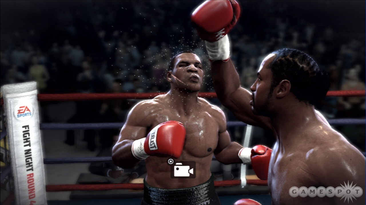 Tyson takes a big one on the chin courtesy of Lennox Lewis.