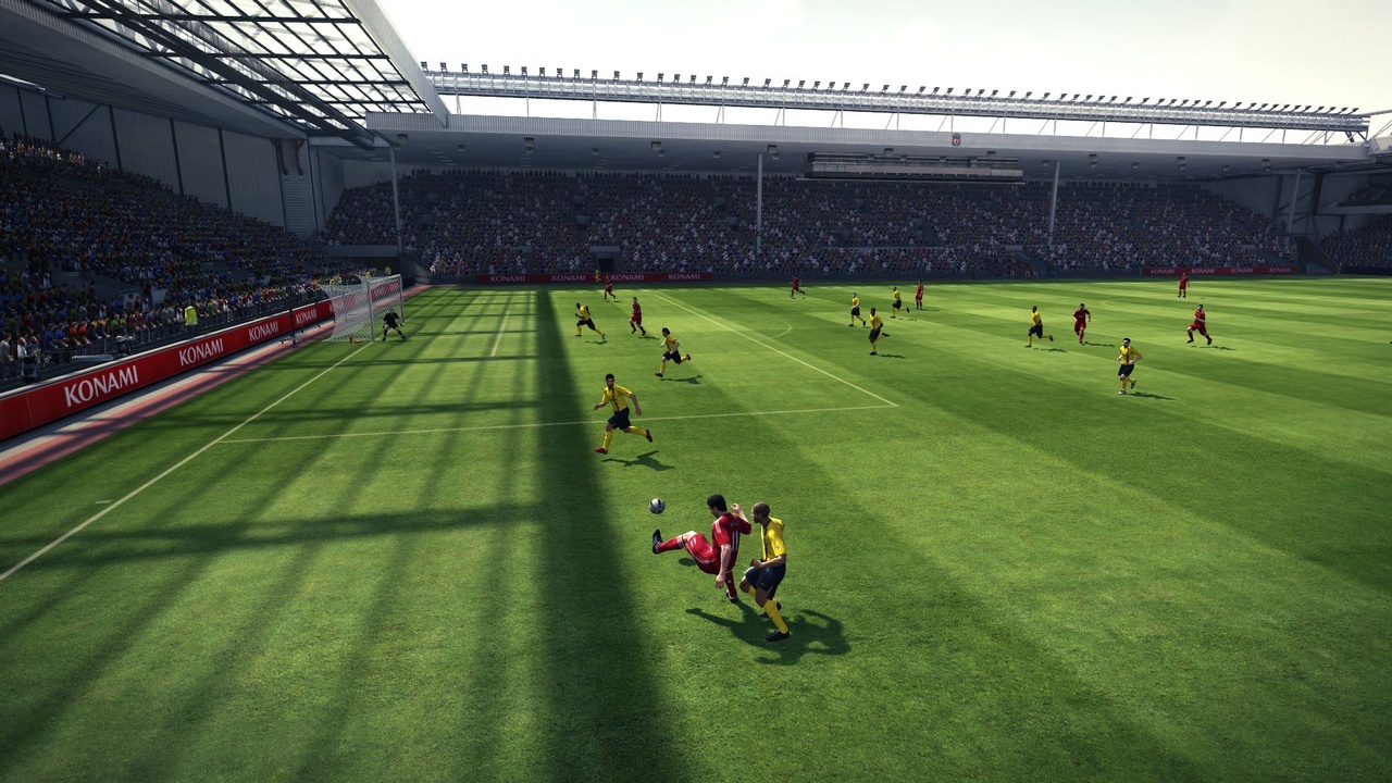 This year's Pro Evo impresses with its player models, some of which are incredibly lifelike.