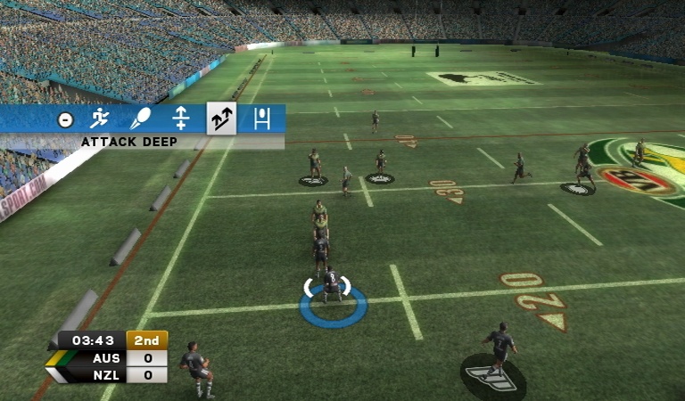Use one of the five preset offensive and defensive formations to set up advanced plays.