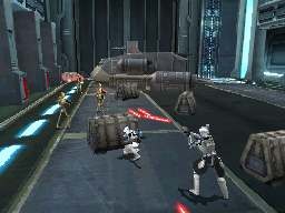 Clone-droid shoot-outs lose a lot of their intensity due to dull targeting and a far-off camera.