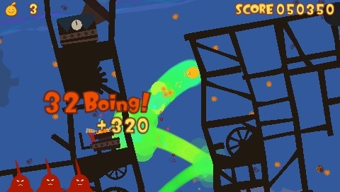 The new Boing! bounce allows you to reach areas you wouldn't be able to reach with a normal jump.