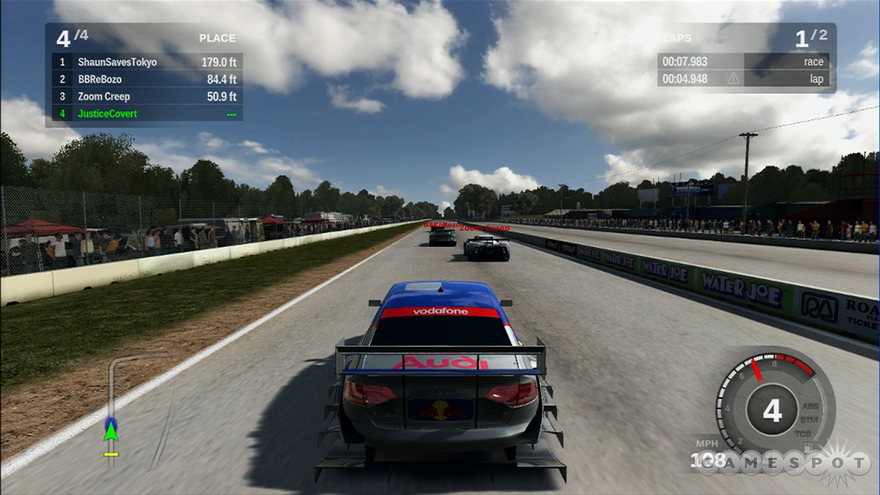 Even if you don't win, using custom car designs in online races is sure to set you apart from the opposition.