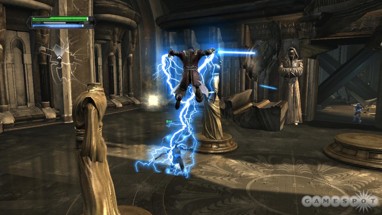 While at the Jedi temple, be sure to pray for a smooth frame rate. Just don't expect your prayer to be answered.