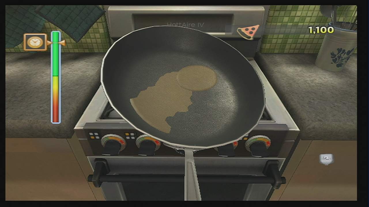 The basic controls, like tilting the Wii remote to coat a pan with olive oil, go a long way toward feeling like you're in the kitchen.