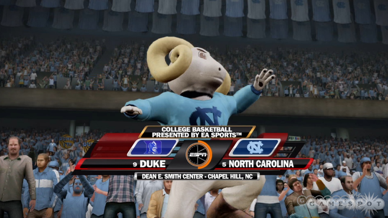 For some reason, the North Carolina Tar Heels have a ram for a mascot.