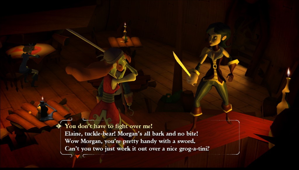 Two lady corsairs fighting over Guybrush? Say it is so!