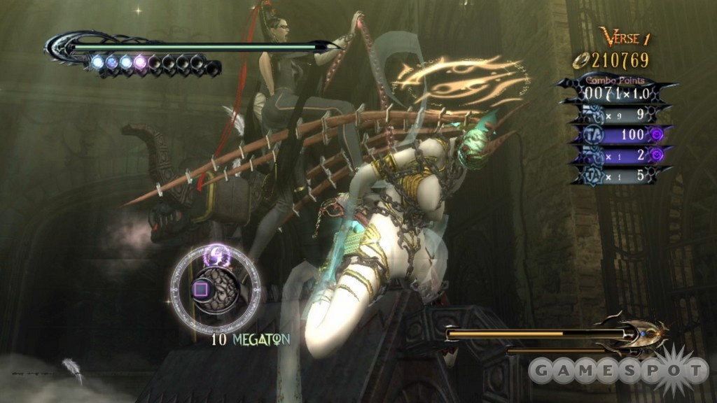 Yes, Bayonetta is torturing a lady angel on a medieval device. This is a thing that happens.