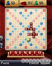 Scrabble for Windows Mobile lets you play against computer-controlled opponents, in a solo mode, or in a pass-and-play game with a friend.