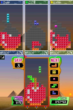 Shadow mode is a slower, more strategic Tetris.