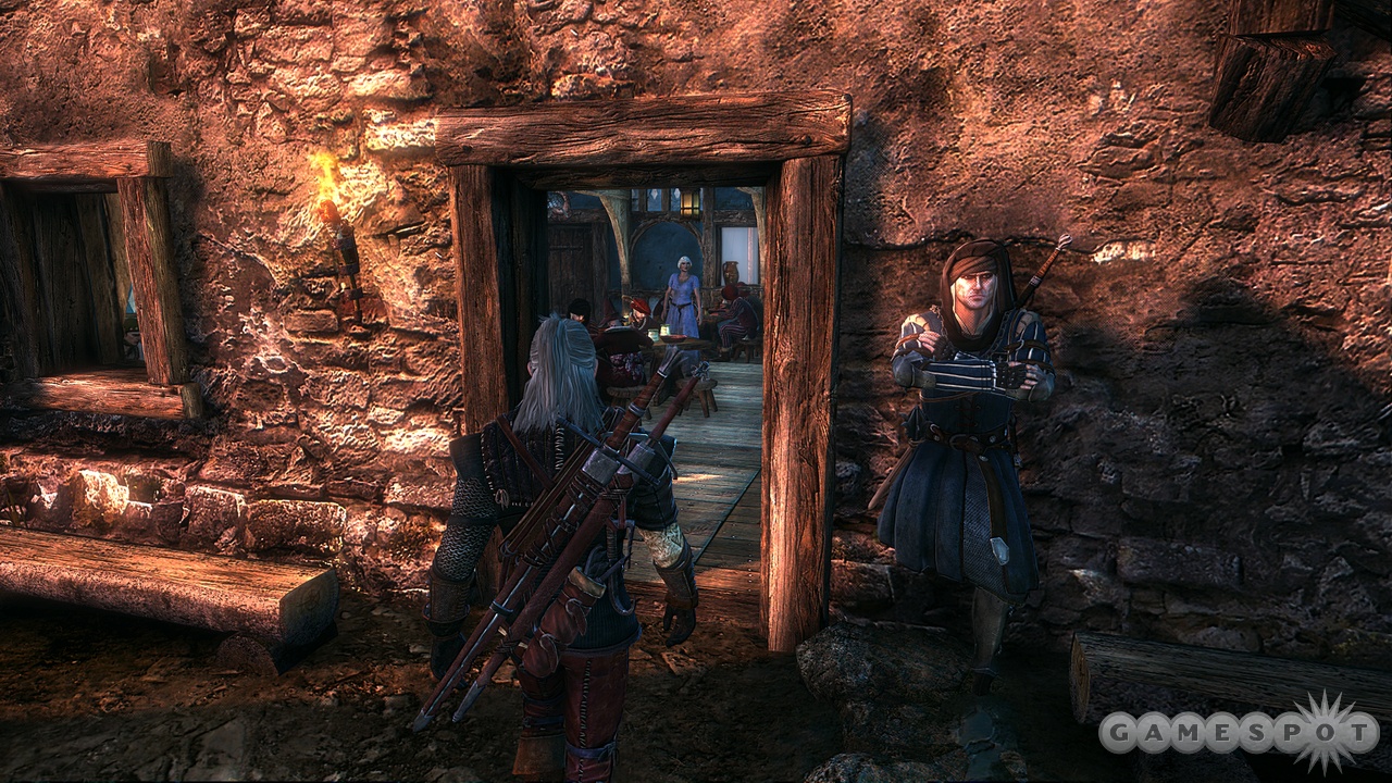 Taverns are a good source of information, but Geralt would really prefer some alone time with a ladyfriend.