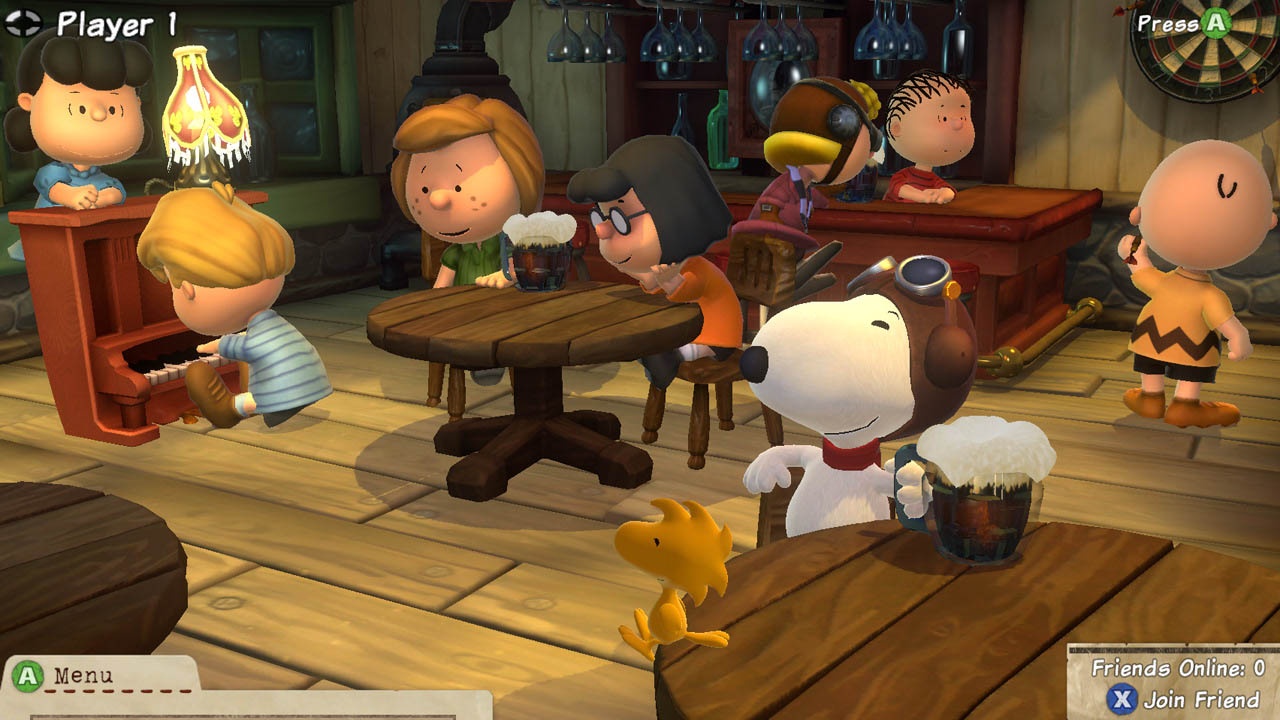 Outside of the between-mission graphic showing Snoopy quaffing root beers with the gang, there isn't much Peanuts here.