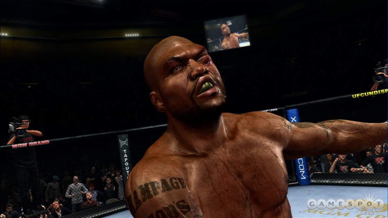 Like Rampage Jackson in this screenshot, UFC 2010 has some problems.